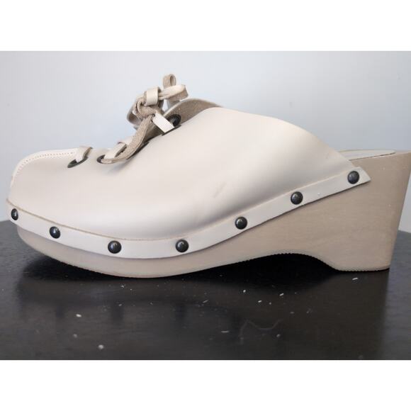 Kelsi Dagger studded lace up embellished platform clogs mules 8.5 - Picture 4 of 7